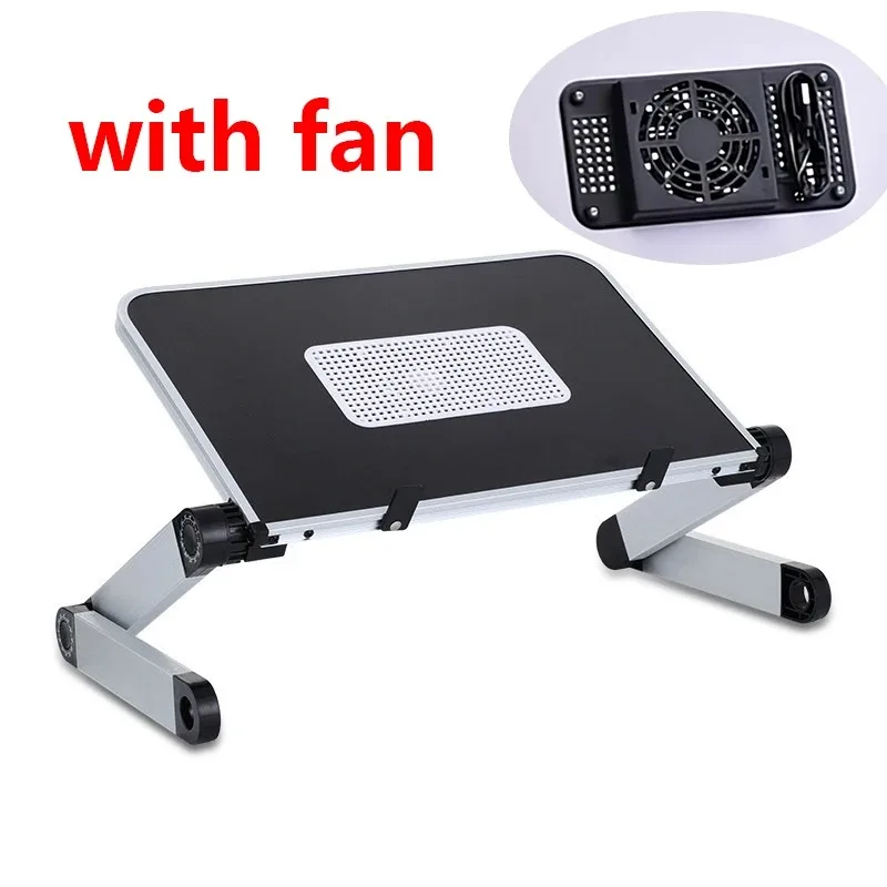 Tablet Lap Desk - Adjustable Laptop Stand with Cooling Fan