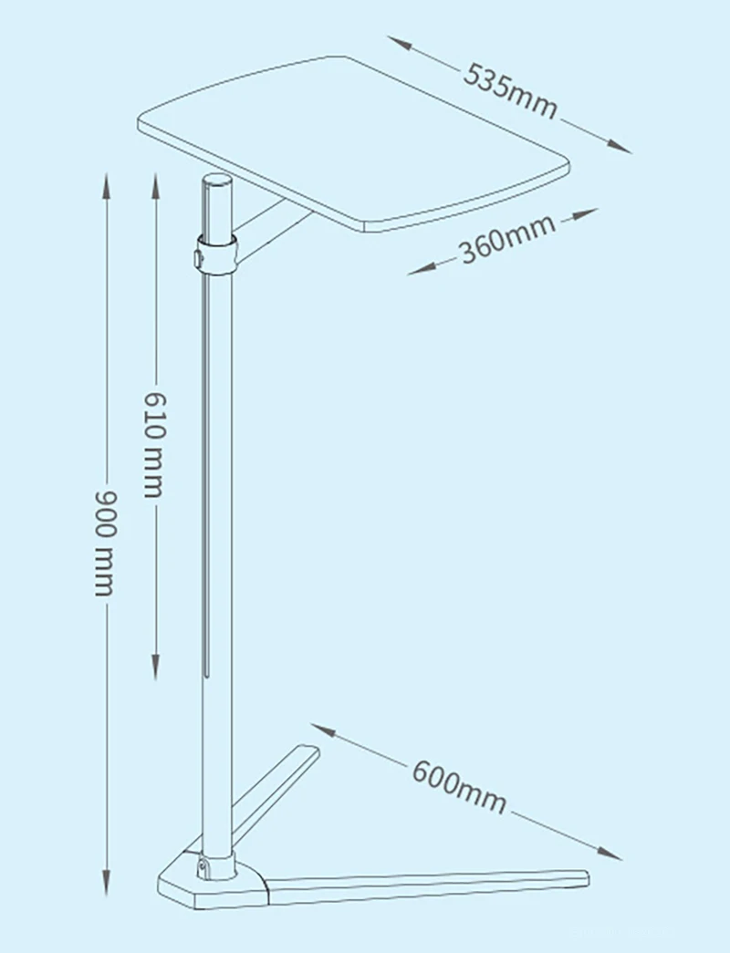 Height Adjustable 7-20 Inch Al - đánh giá và giá Tablet Lap Desk