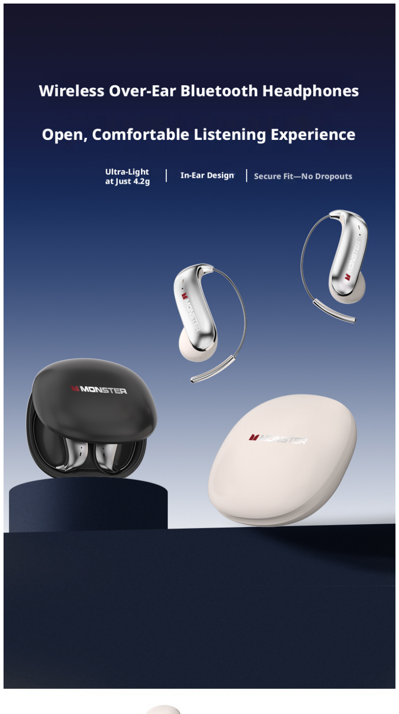 MONSTER C01 Open Ear Hook Wire - đánh giá và giá Wired Earphone Lightning