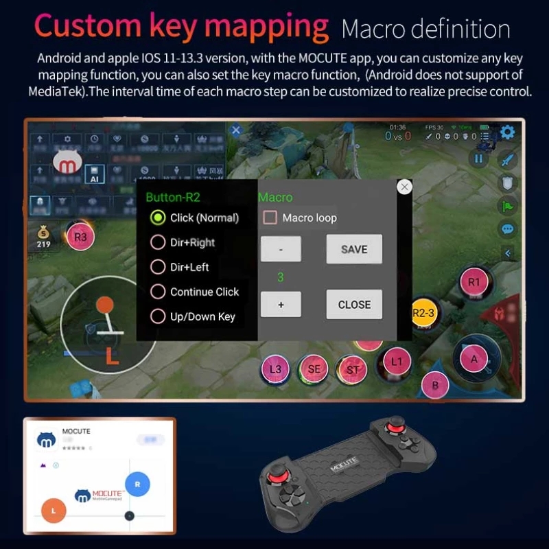 Gamepad For iPhone Android Cel - đánh giá và giá Android Tablet Gaming Accessories
