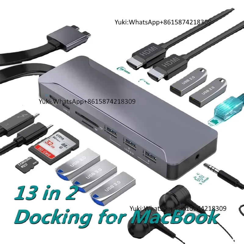 Hot Selling Dual Display Scree - đánh giá và giá Usb Hub Type C