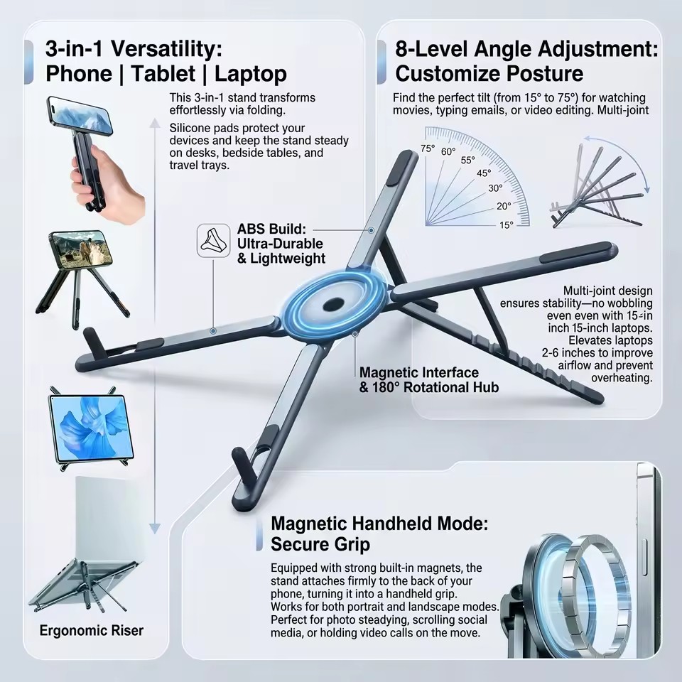Portable Magnetic Phone Holder - đánh giá và giá Tablet Lap Desk