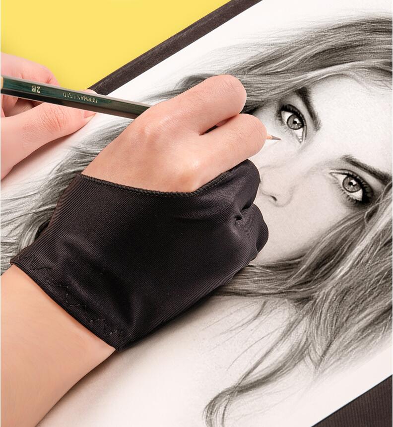 Two-fingers Artist Anti-touch  - đánh giá và giá Drawing Glove Artist