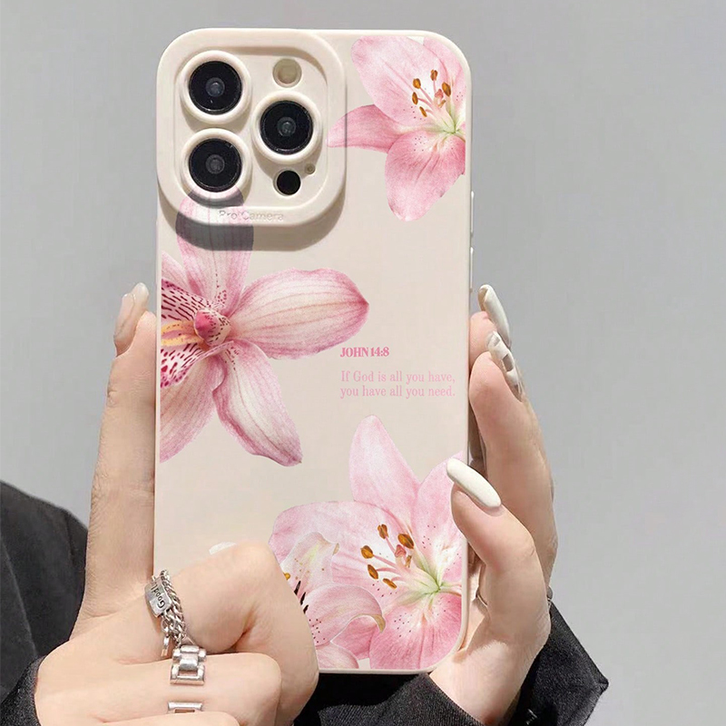 Blue Floral Painted Silicone C - đánh giá và giá Samsung Galaxy A55
