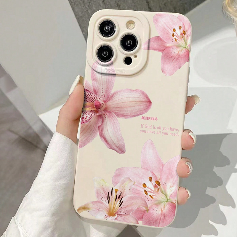 Blue Floral Painted Silicone C - đánh giá và giá Samsung Galaxy A55
