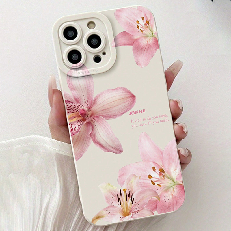 Blue Floral Painted Silicone C - đánh giá và giá Samsung Galaxy A55