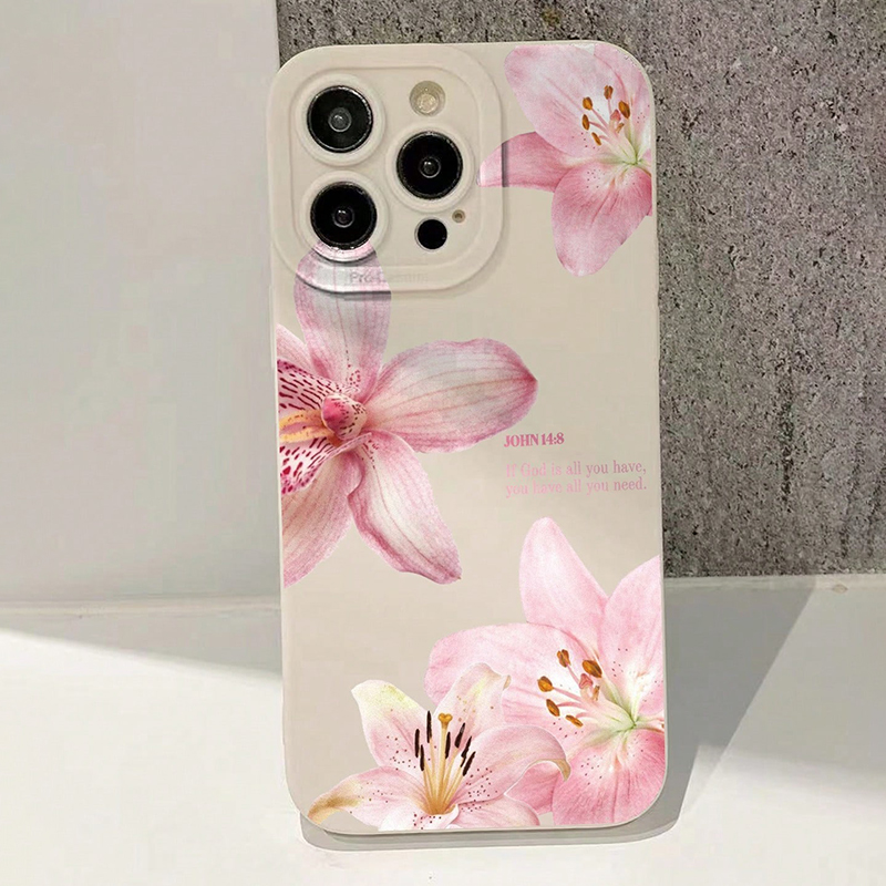 Blue Floral Painted Silicone C - đánh giá và giá Samsung Galaxy A55