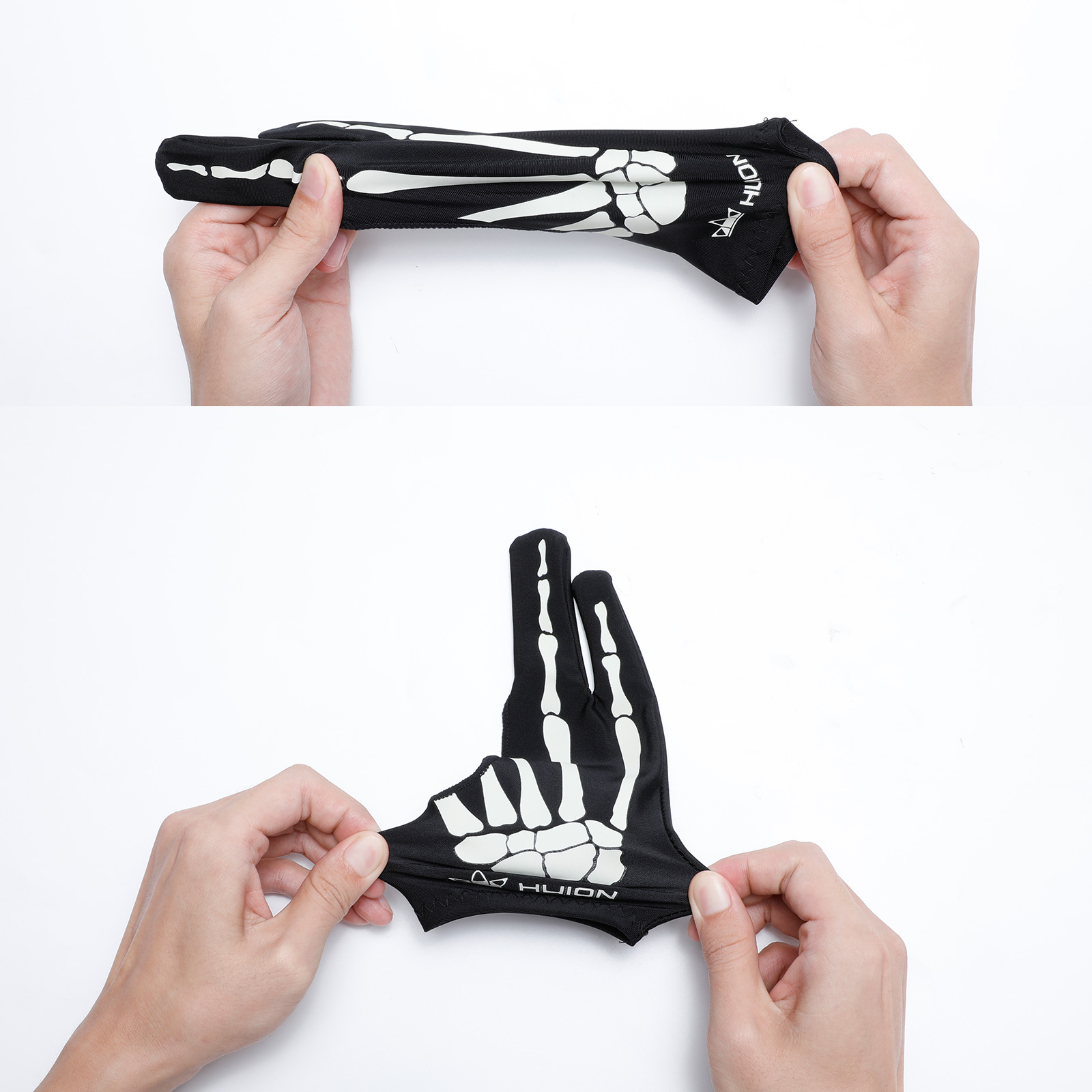 Huion Skeleton Glove Two- Fing - đánh giá và giá Drawing Glove Artist
