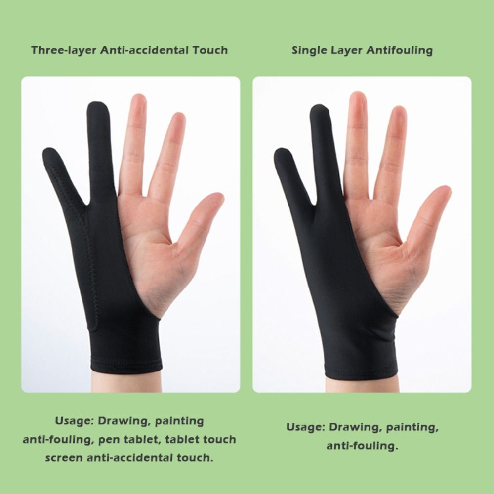 1pcs Simple 1/2 Fingers Painti - đánh giá và giá Drawing Glove Artist
