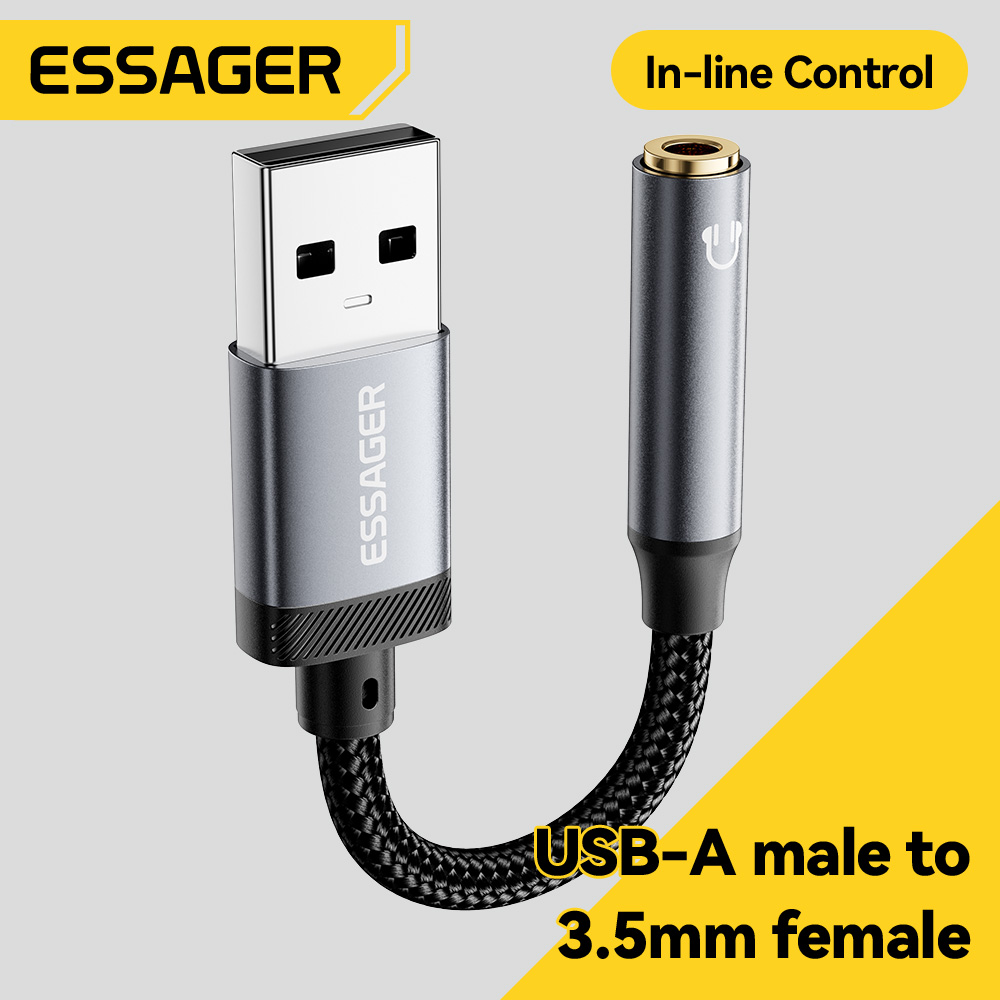 Essager USB To 3.5mm Audio Cab - đánh giá và giá Wired Earphone Lightning