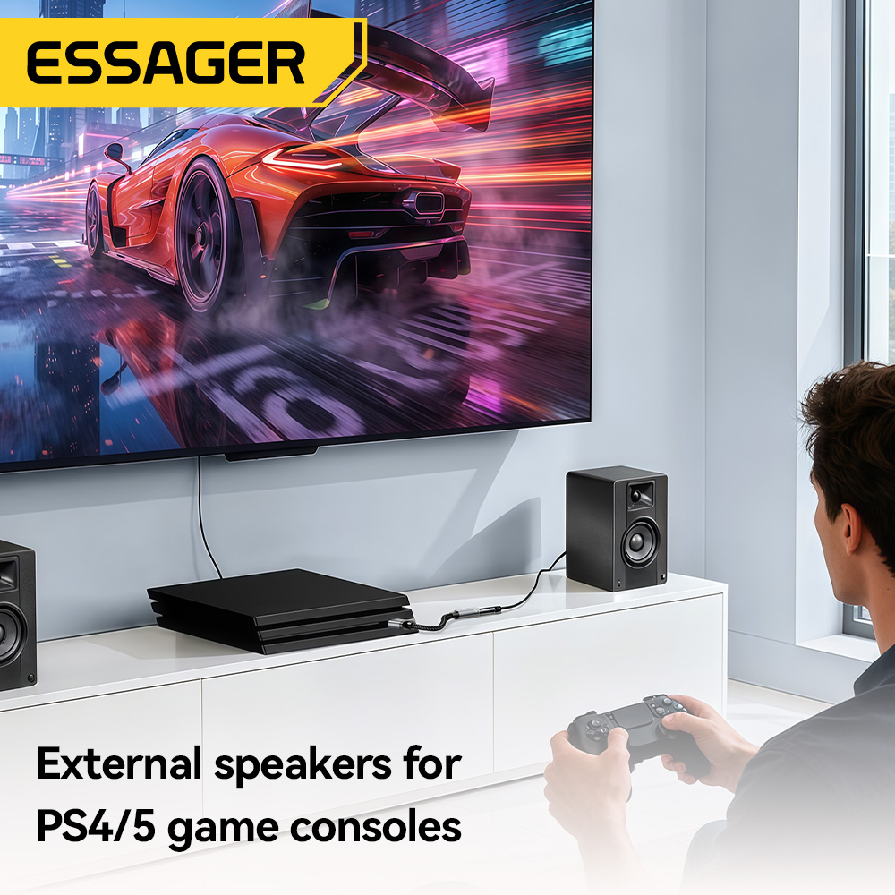 Essager USB To 3.5mm Audio Cab - đánh giá và giá Wired Earphone Lightning