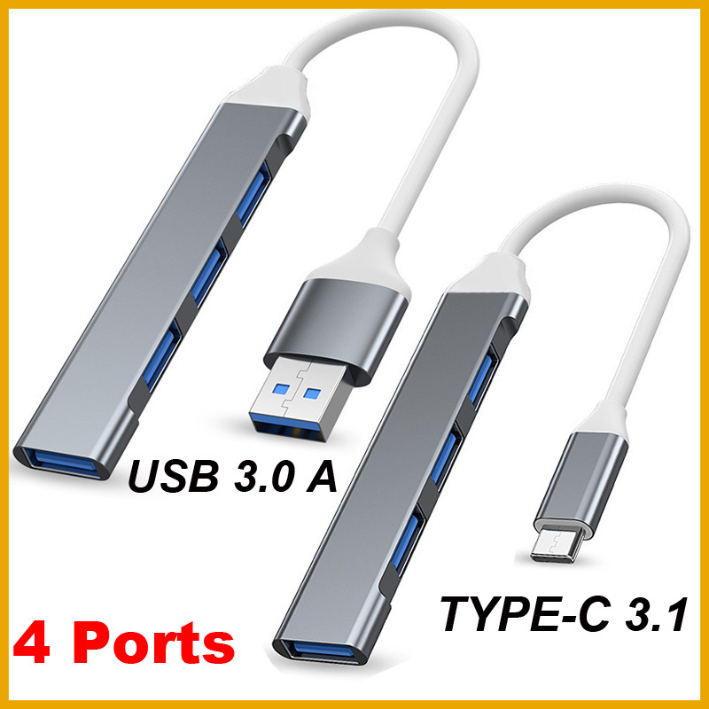 USB 3.0 TYPE-C 3.1 4 Port USB  - đánh giá và giá Usb Hub Type C