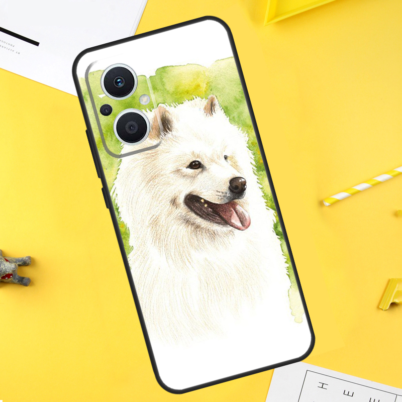 Cartoon Samoyed Dog Case For O - đánh giá và giá Oppo Reno 12